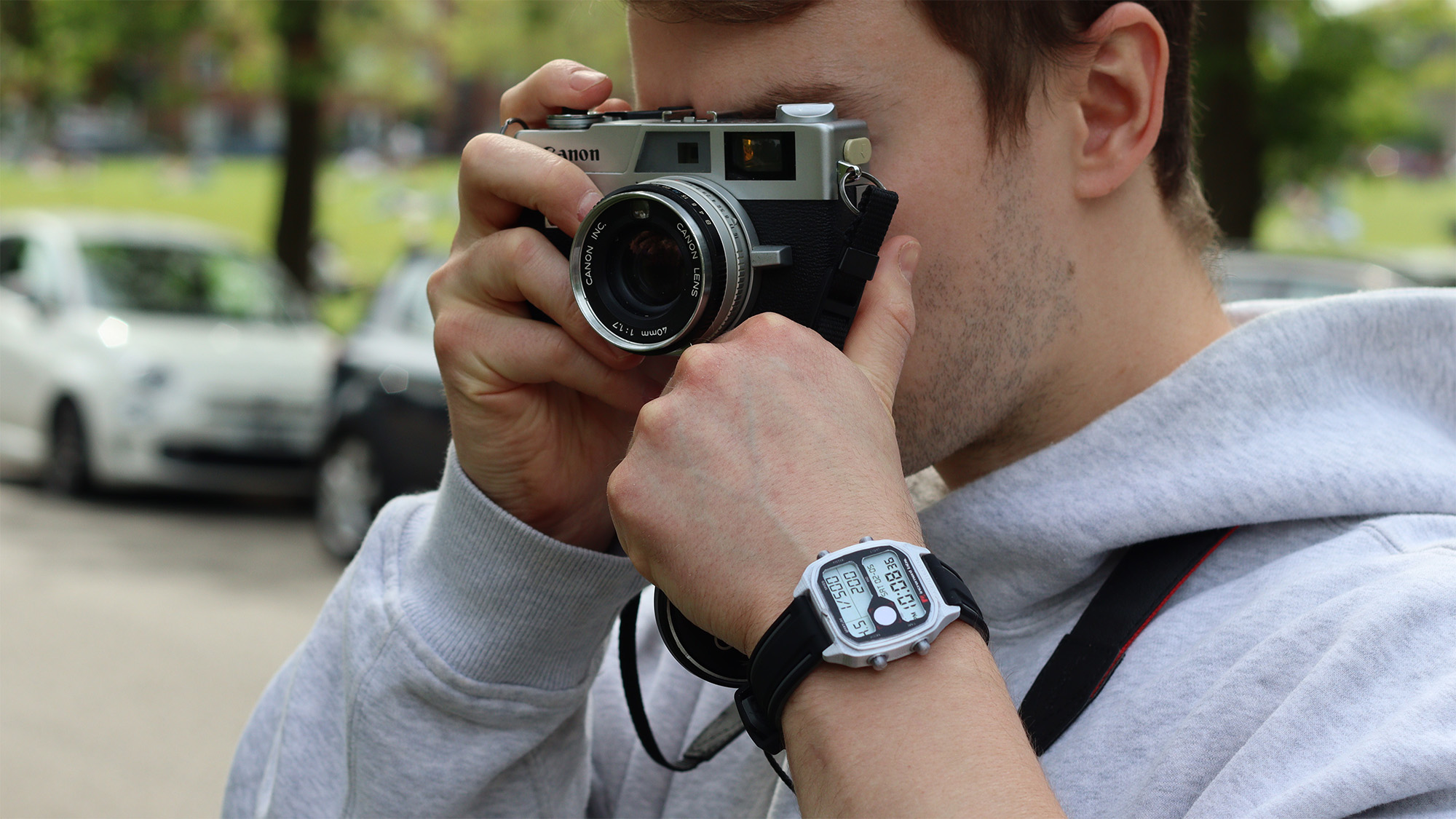 Increment Labs Light Meter Watch lifestyle imagery