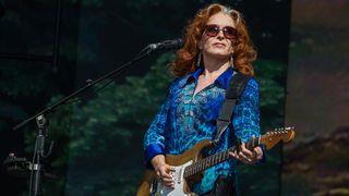 Bonnie Raitt performs on stage at Barclaycard present British Summer Time Hyde Park at Hyde Park on July 15, 2018 in London, England.