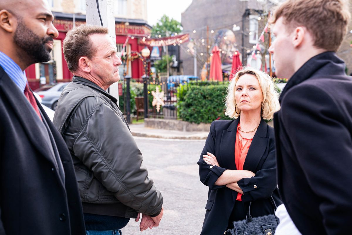 EastEnders Billy Mitchell, Janine Butcher and Jay Brown