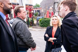 EastEnders Billy Mitchell, Janine Butcher and Jay Brown