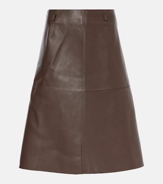 Leather Midi Skirt