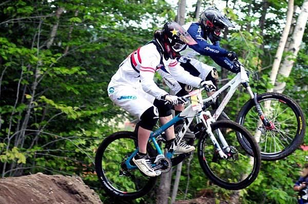 Anita Molcik in a very close heat