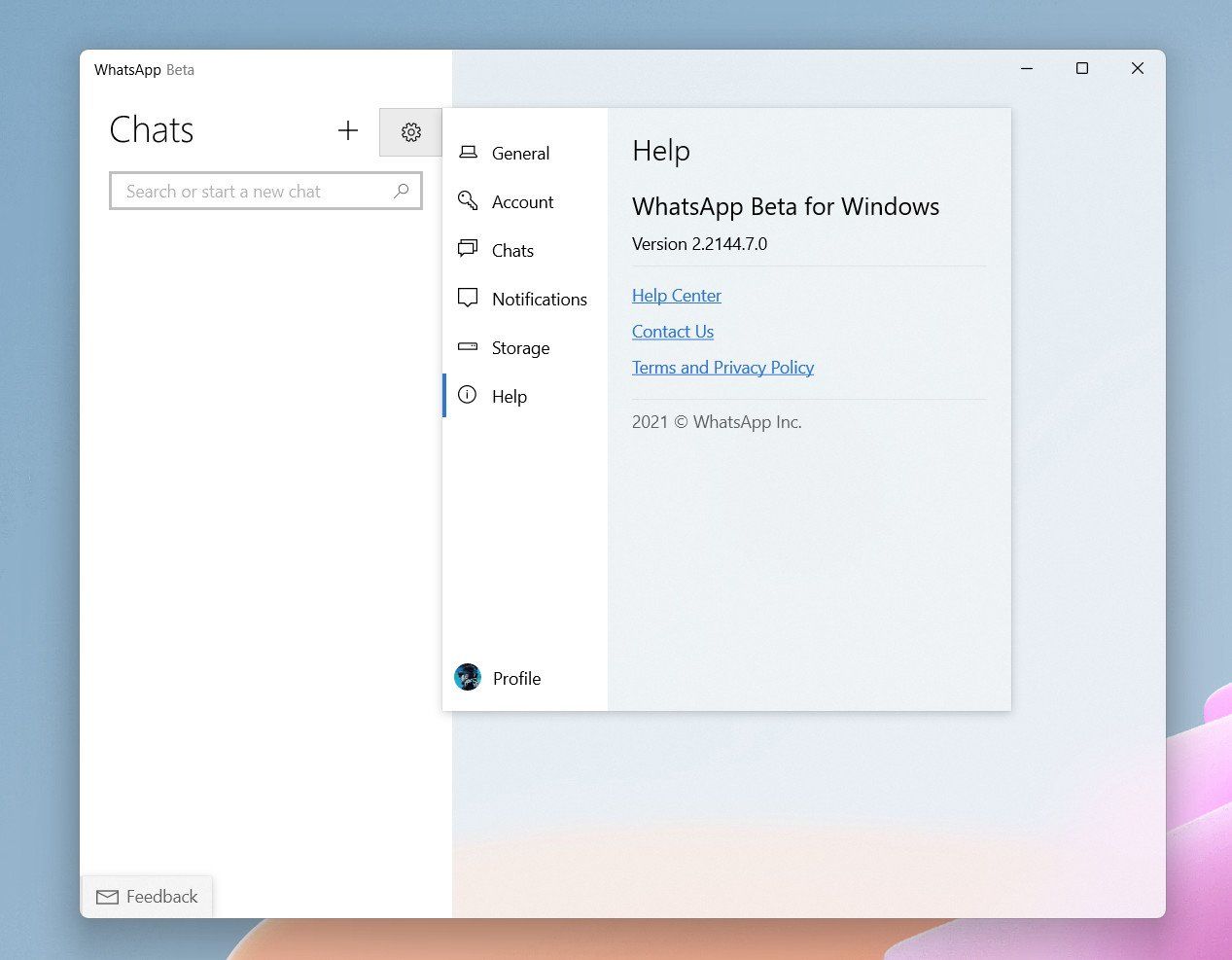 WhatsApp UWP Beta