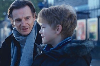 Liam Neeson and Thomas Sangster in Love, Actually