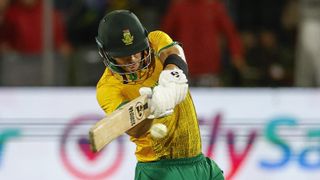 South Africa&#039;s Tristan Stubbs hits a four during the second T20 international cricket match between South Africa and India ahead of the South Africa vs India: live stream 3rd T20 2024 