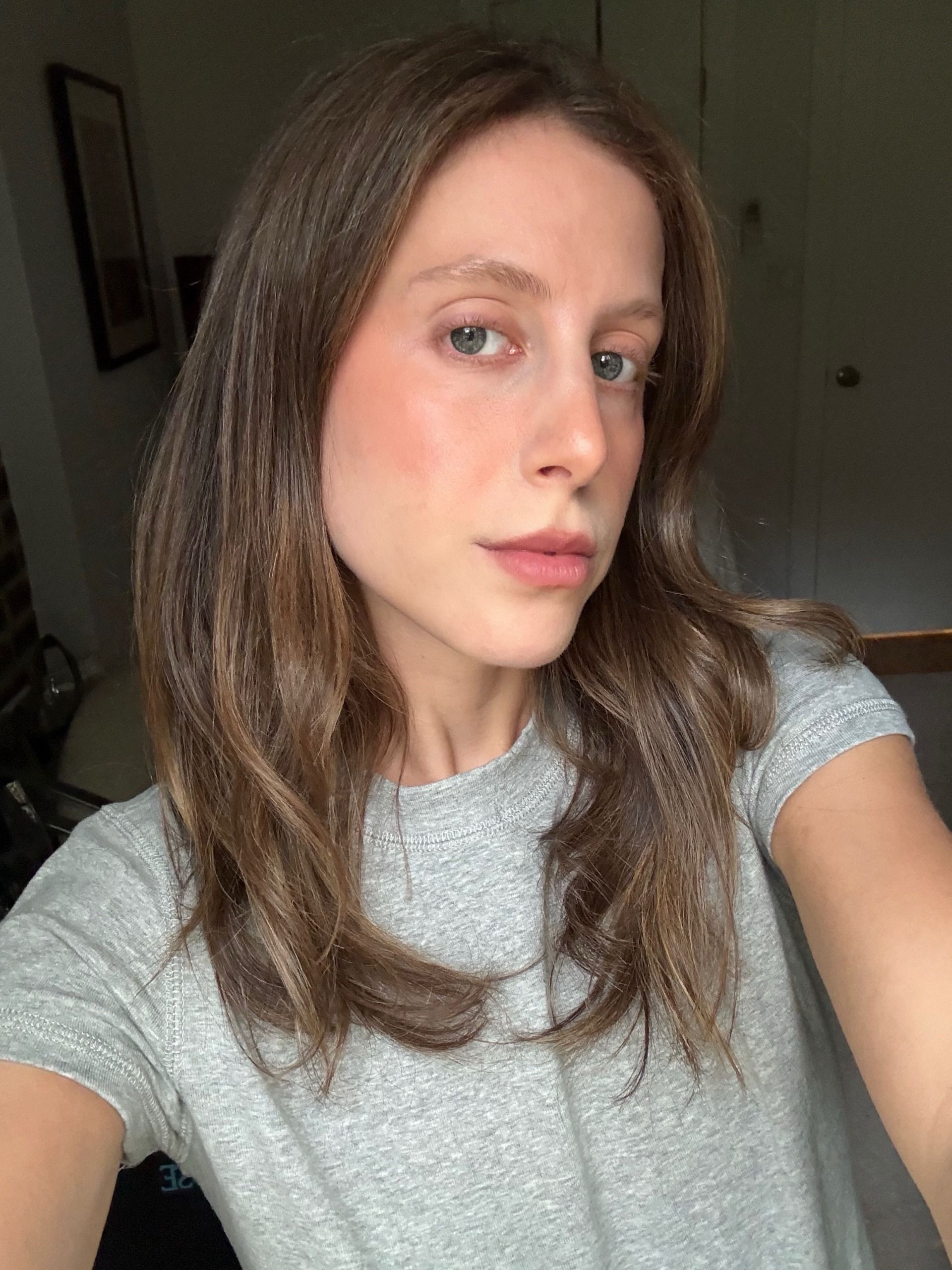 Photo of editor Jamie Chevron wearing Anfisa lip liner