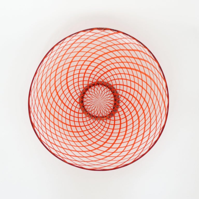 Large Murano Glass Plate Italy 1940s