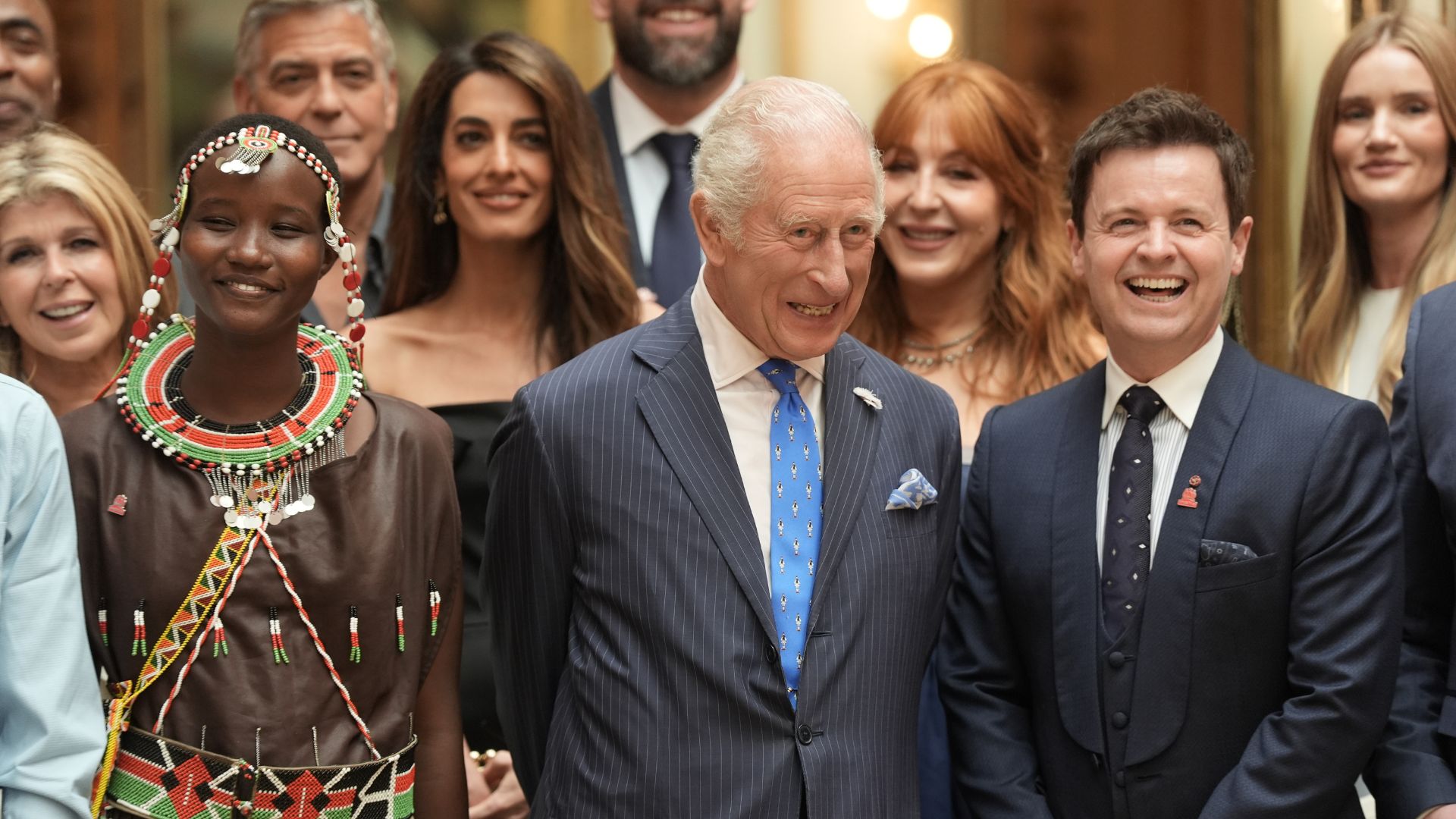 King Charles with Declan Donnelly and other King's Trust awards guests