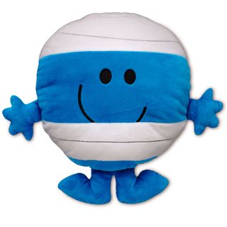 blue with white colour soft toy