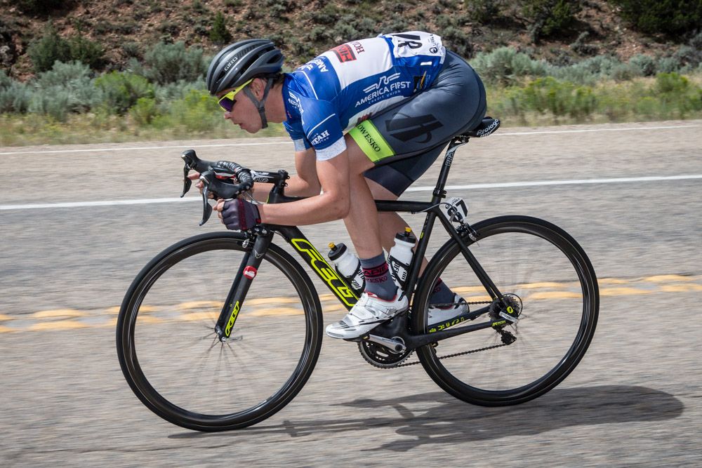 Dion Smith (Hincapie) ended up second for todays stage.