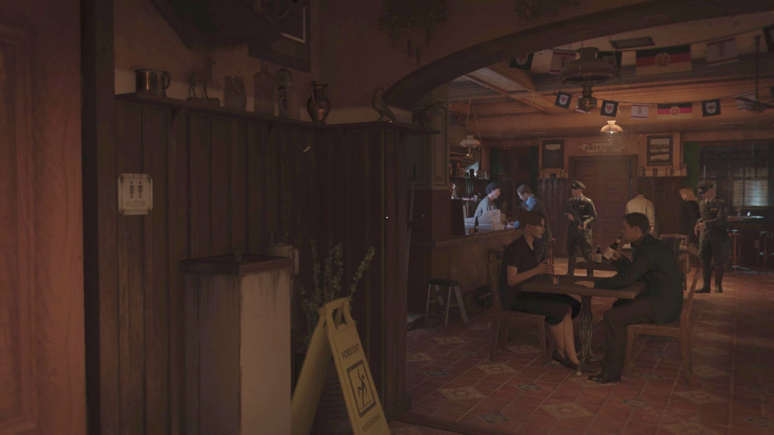 An East Berlin bar.