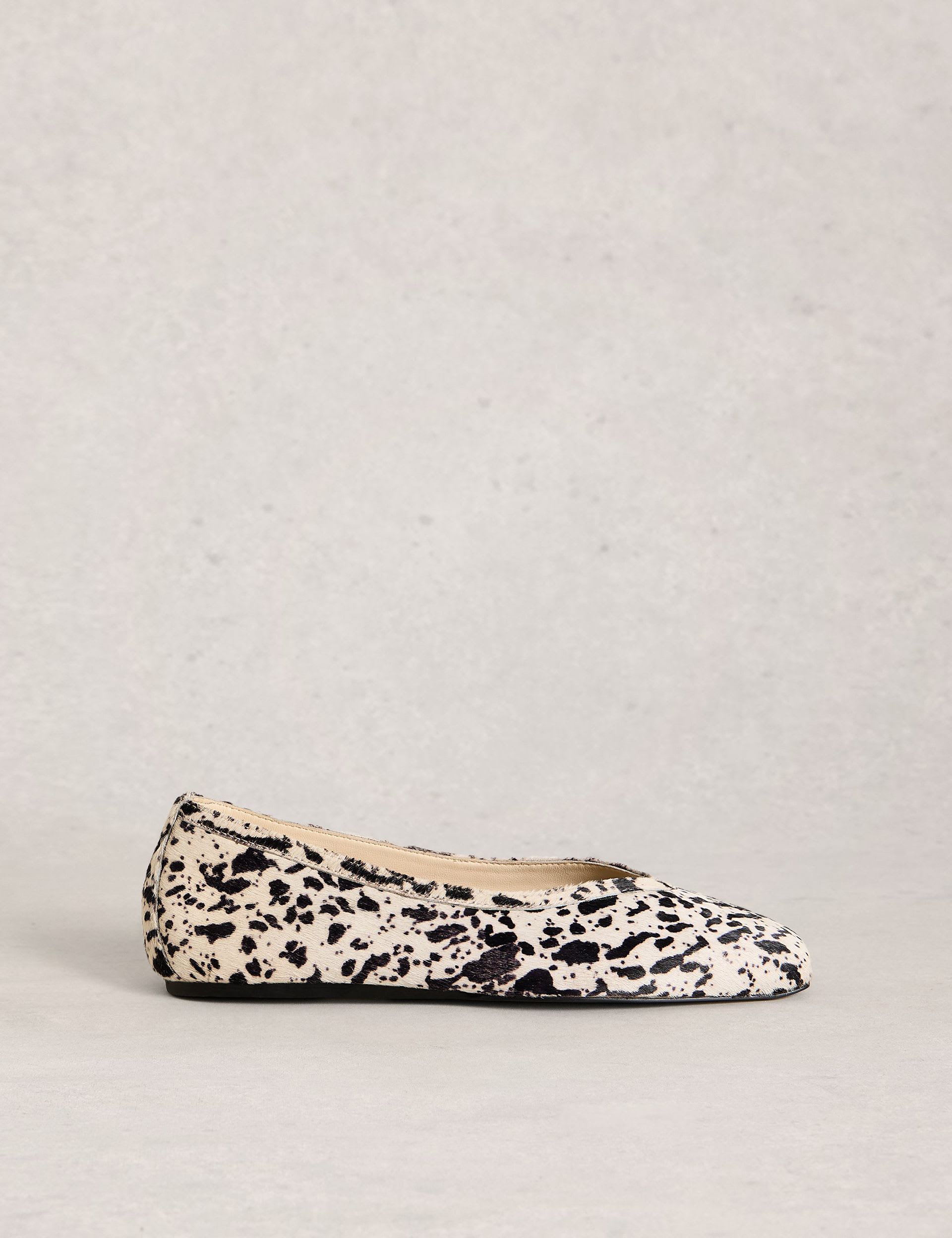 Leopard Print Slip on Flat Ballet Pumps