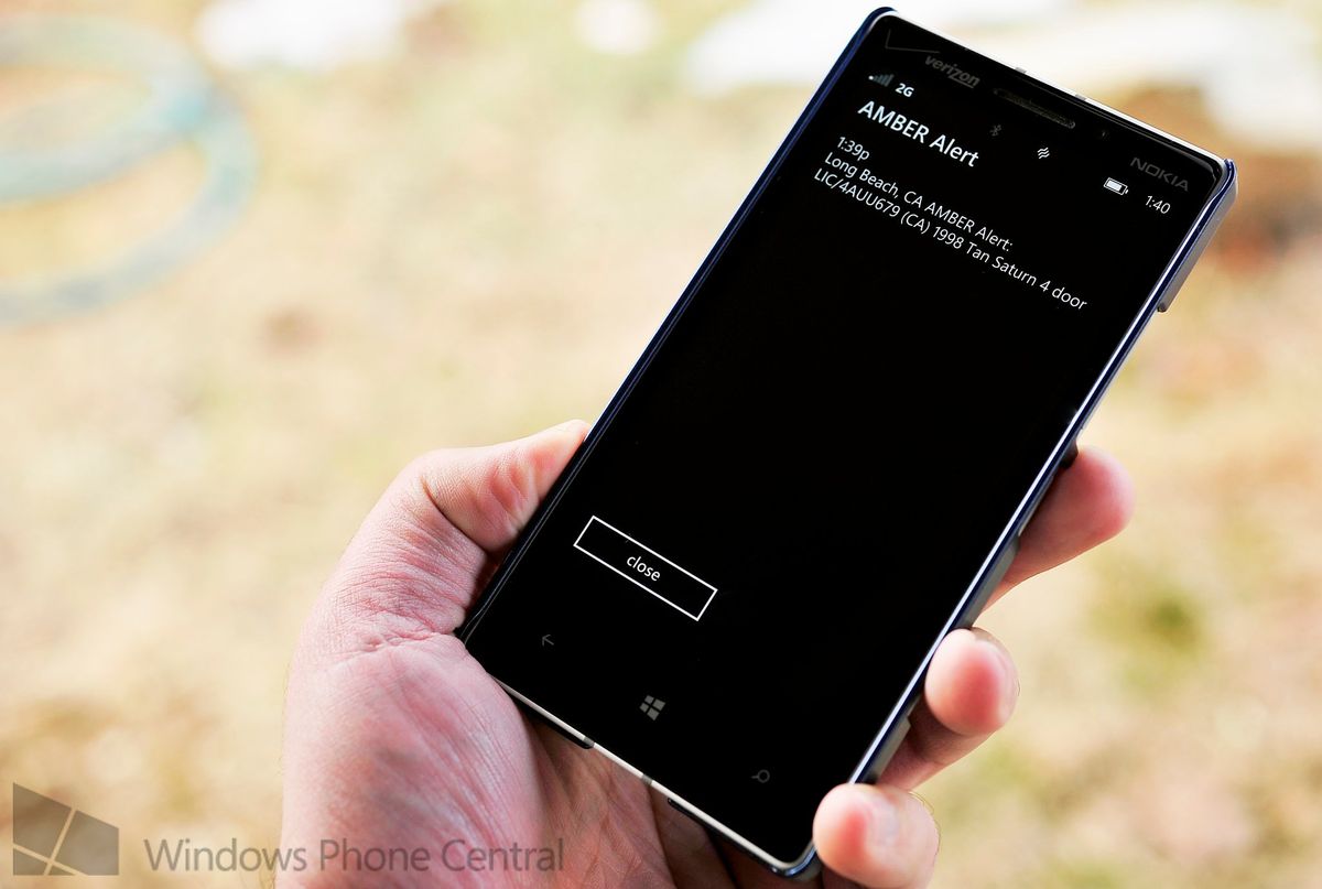 Amber Alerts On Your Windows Phone What They Are And How To Manage Them Windows Central