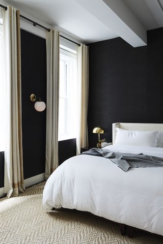 black bedroom ideas with black walls