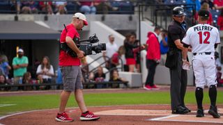 The new cameras capturing the game for the Richmond Flying Squirrels.