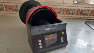 Ago film processor on a kitchen countertop