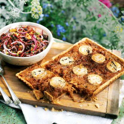 Caramelised Onion Tart with Goats Cheese and Thyme recipe-recipe ideas-new recipes-woman and home