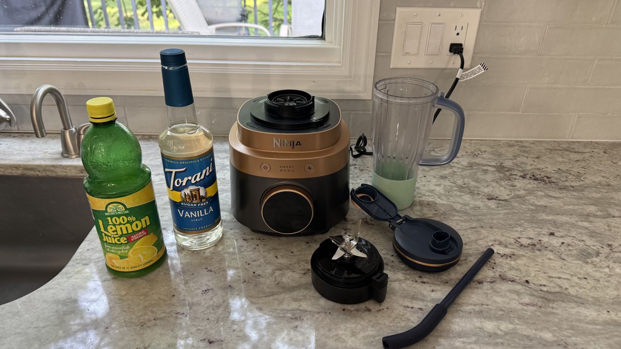 Ninja CrushBOSS making slushie