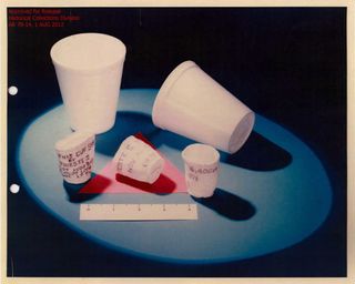 Styrofoam Cups Showing Apparent Pressure Damage