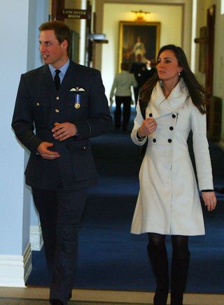 Prince William and Kate Middleton in 2008, when William joined the RAF