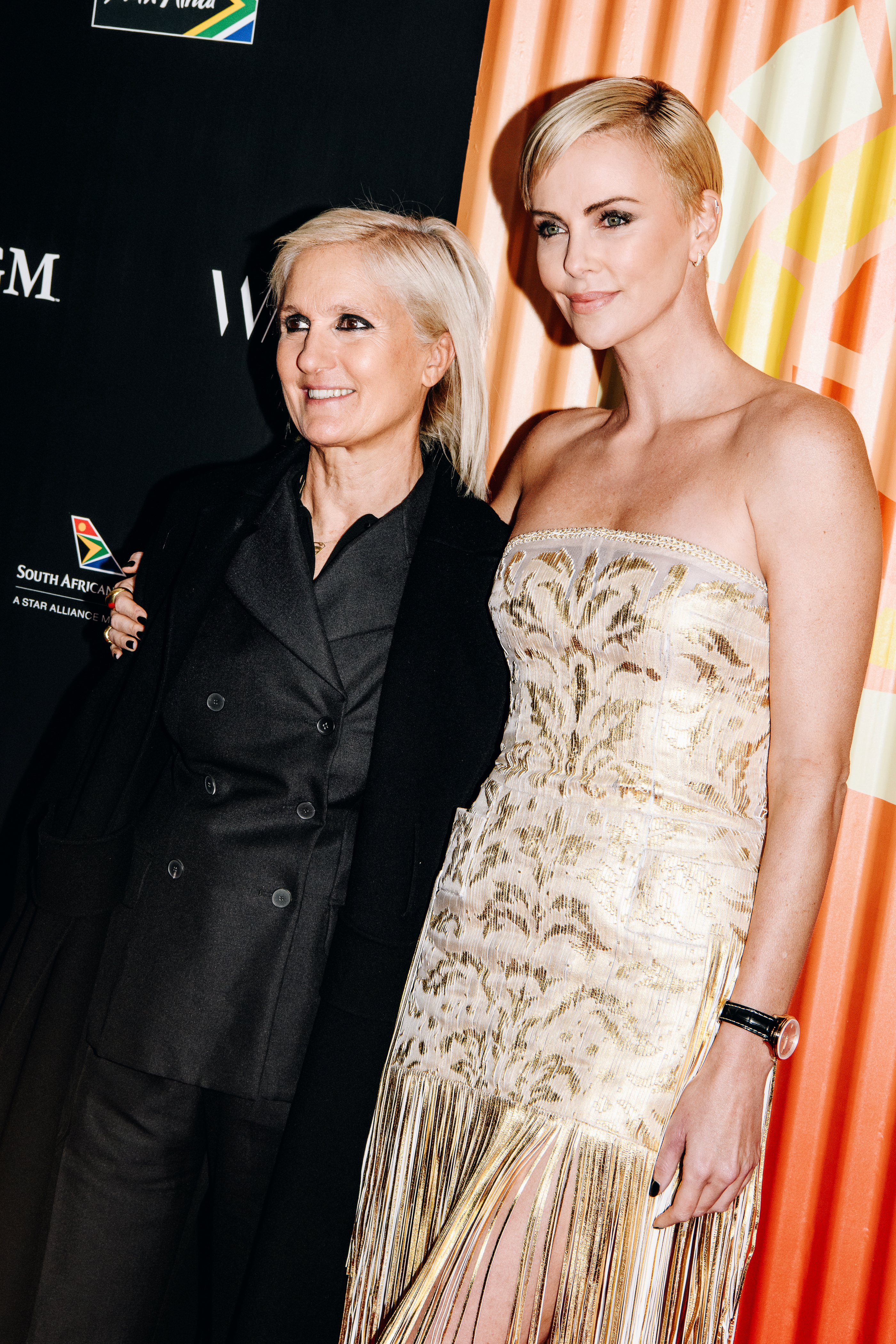 Maria Grazia Chiuri and Charlize Theron