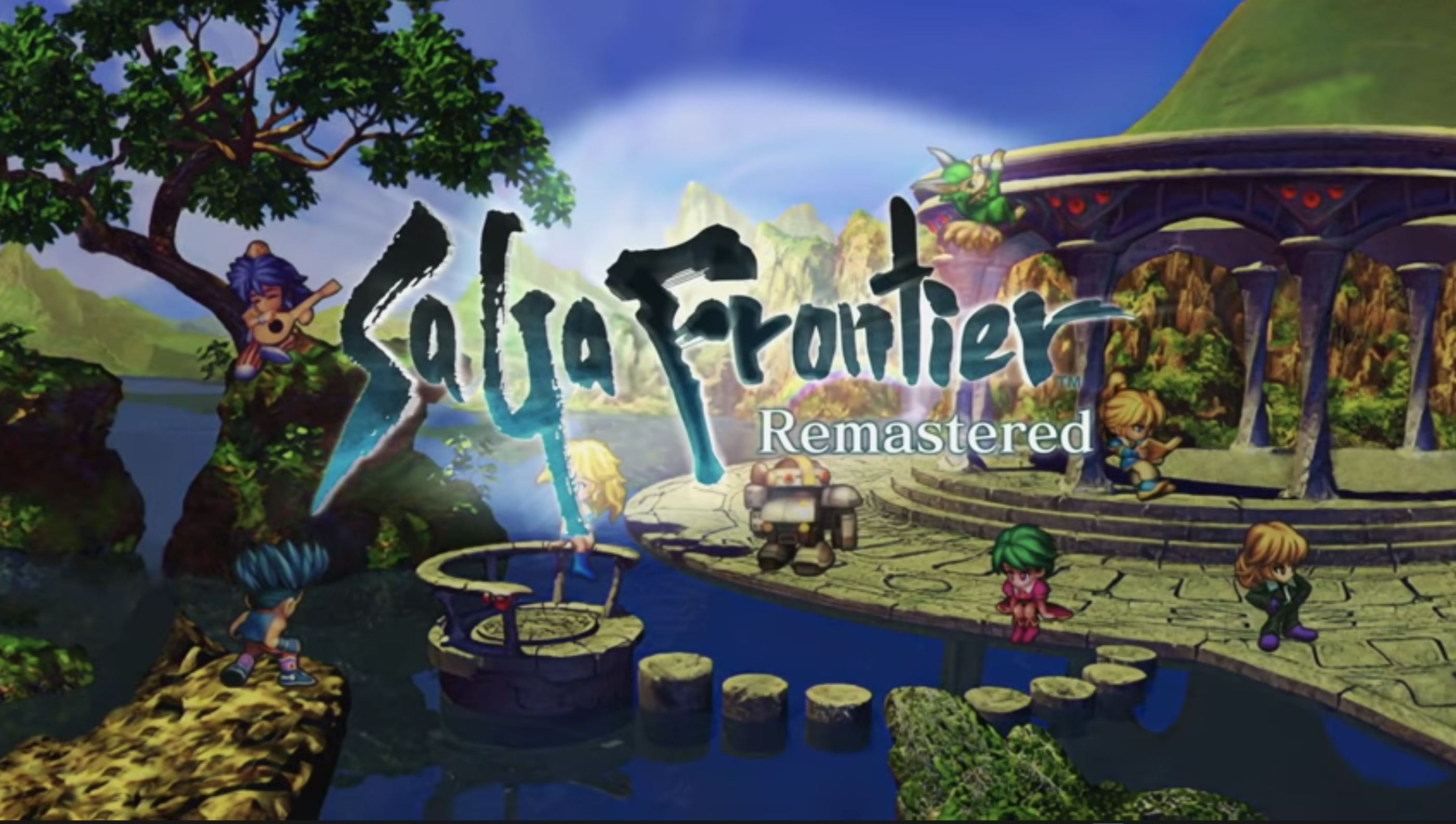 A splash page showing the new-look SaGa Frontier