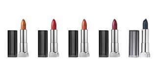 Red, Lipstick, Cosmetics, Beauty, Product, Orange, Pink, Material property, Tints and shades, 