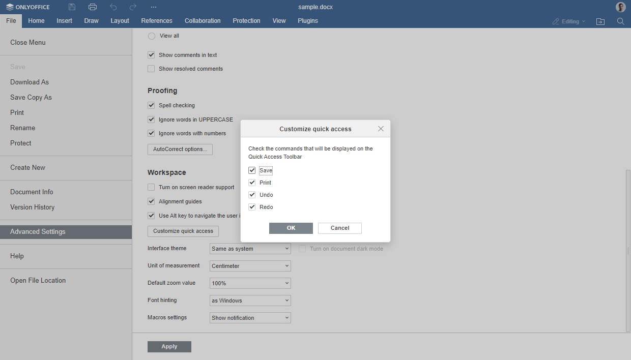 ONLYOFFICE Docs 8.1