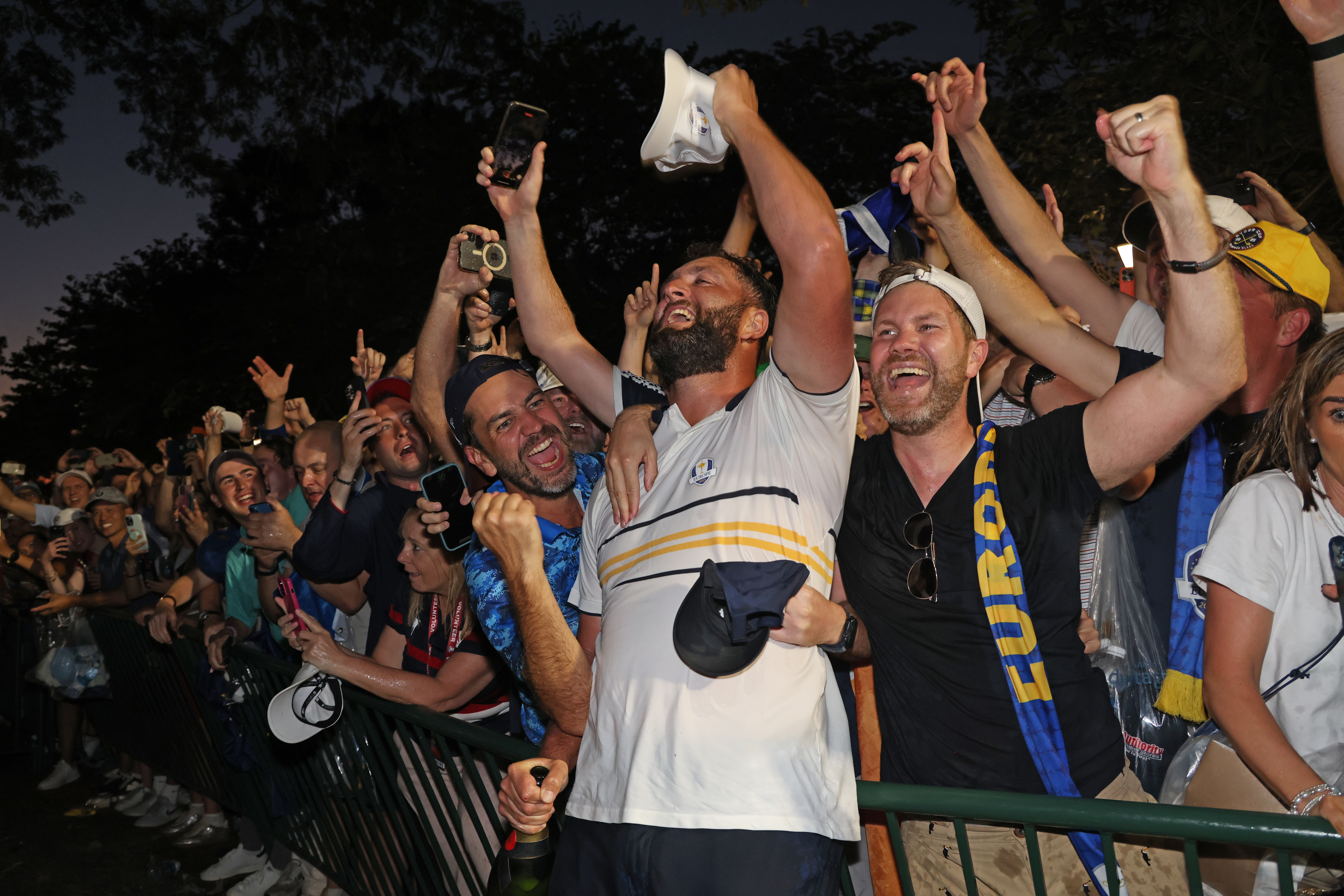Various images of Team Europe