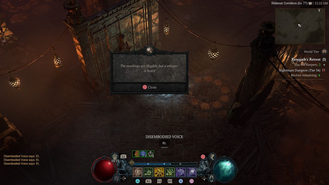 Diablo 4 Mutterlock Chest - Life Inscription muttering