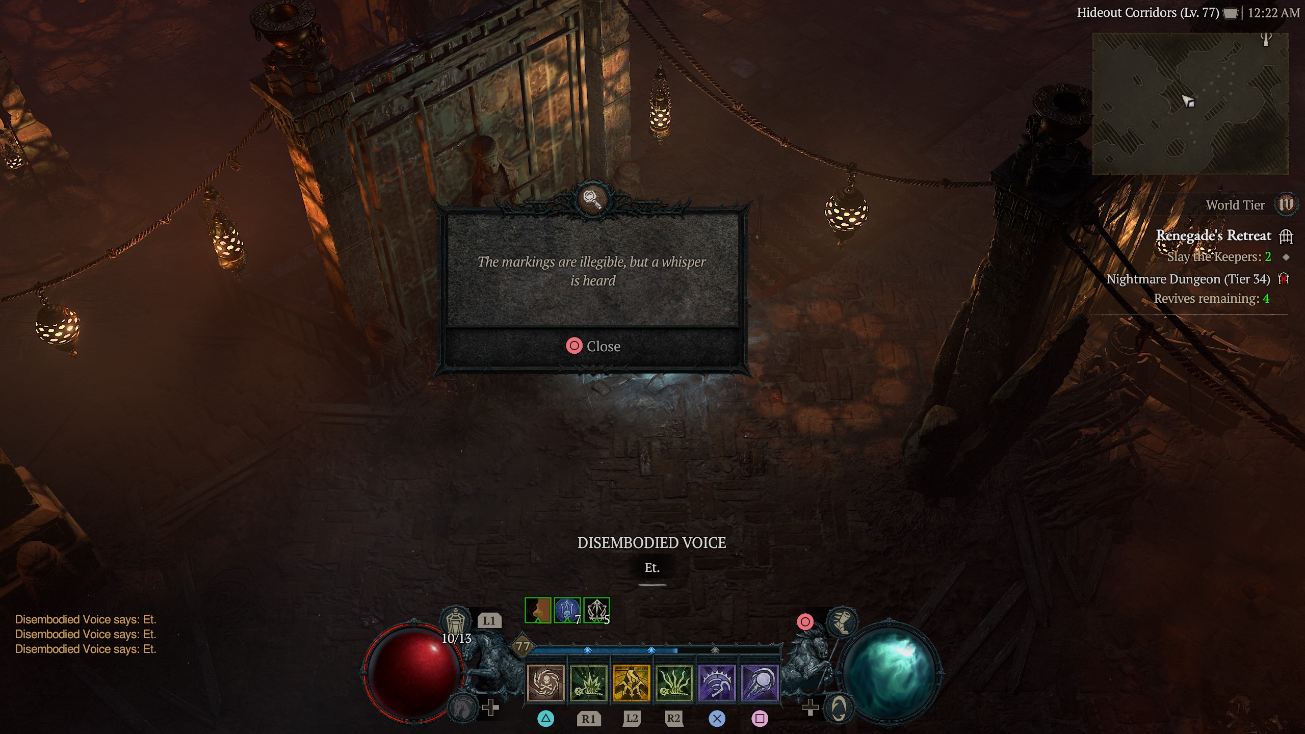 Diablo 4 Mutterlock Chest - Life Inscription muttering