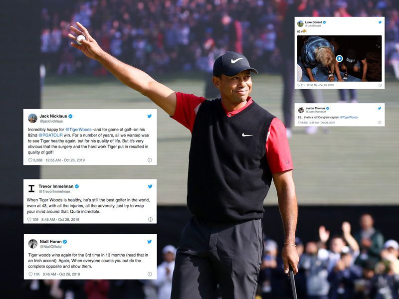 How Social Media Reacted To Tiger Woods&#039; 82nd PGA Tour Win