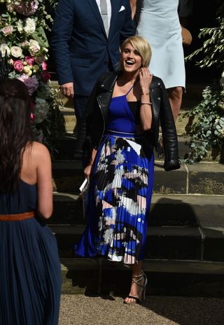 Ashley Roberts attending the wedding of Declan Donnelly and Ali Astall in Newcastle.