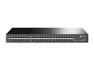 TP-Link 48-Port Gigabit Ethernet Unmanaged Switch | Plug and Play | Metal | Rackmount | Fanless | Limited Lifetime (TL-SG1048)