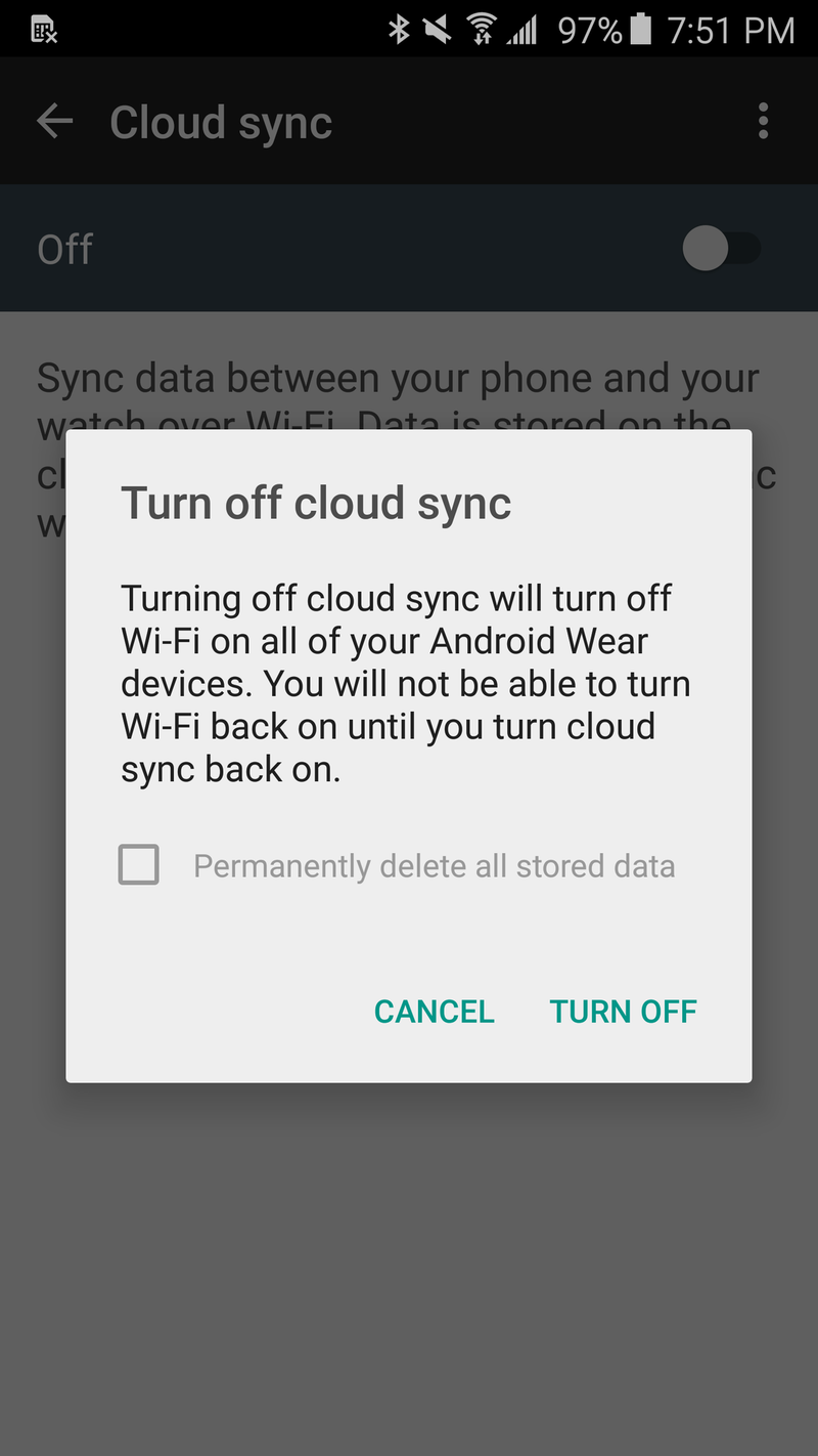 Android Wear companion app