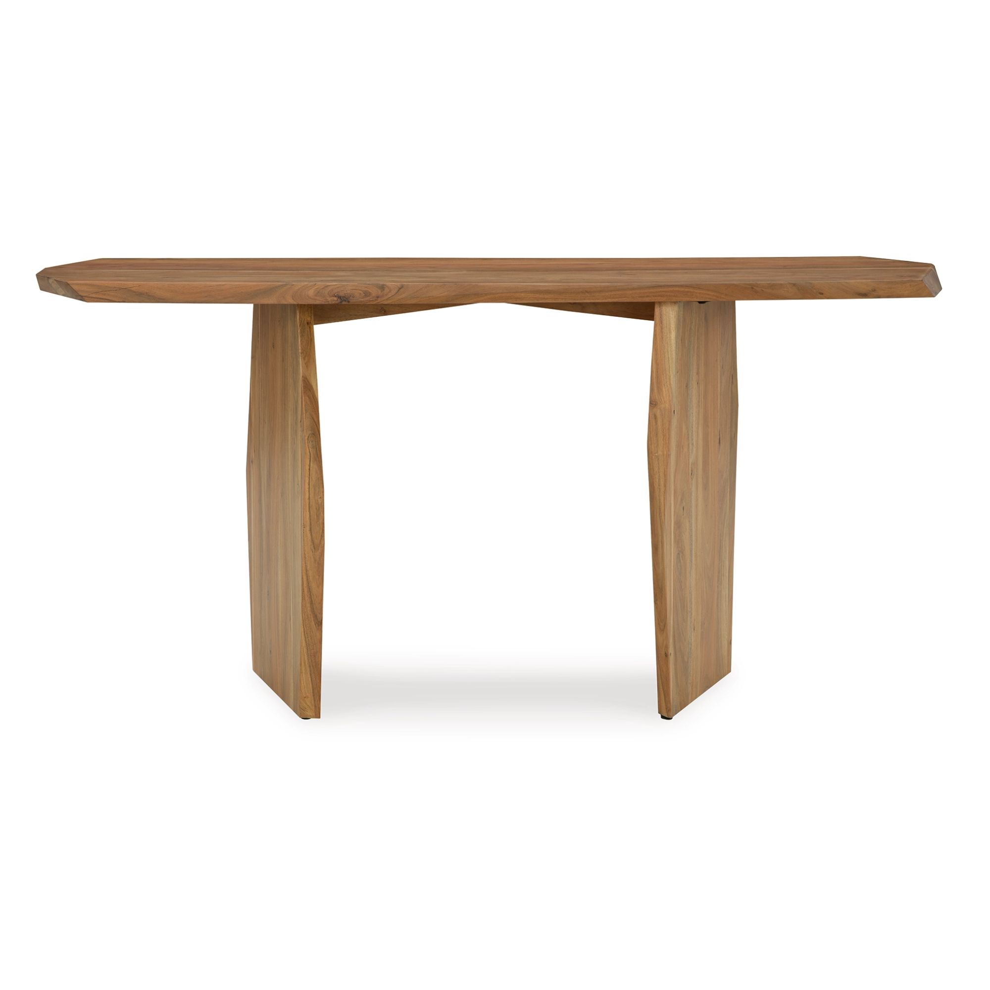 slim profile wooden console table 