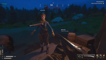 A Legend of California player is stuck in a relaxed T-pose