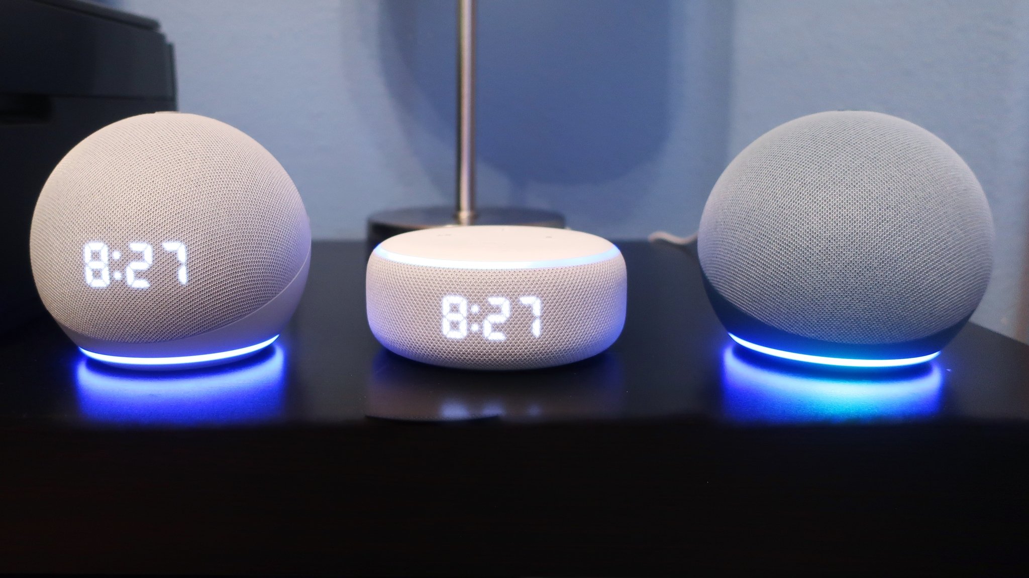 Amazon Amazon Echo Dot 4th Generation New Genuine Blue No Clock Alexa 