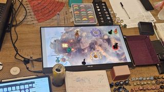 Here’s how I played D&D with my friends using Asus’ largest portable monitor