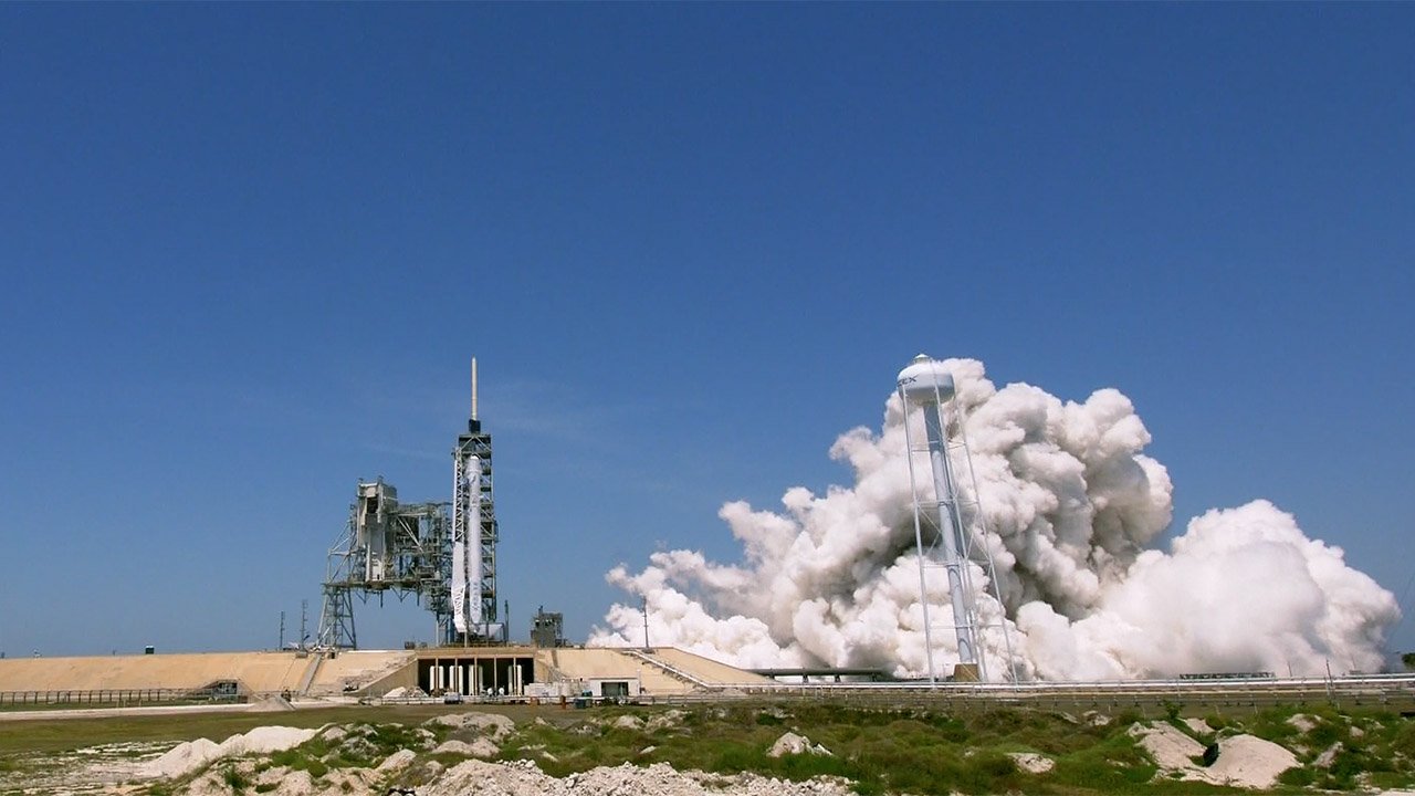 Falcon 9 Rocket Static-Fire Test