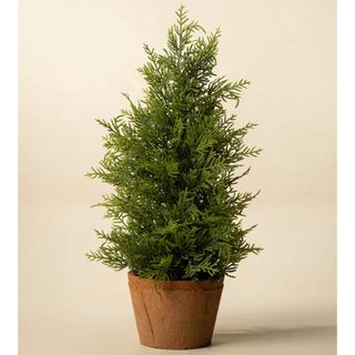 17 Cypress Potted Faux Tree