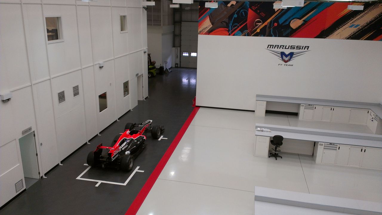 Marussia F1 Garage