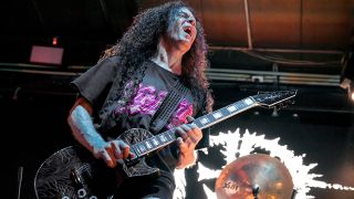 MONTERREY, MEXICO - JUNE 22: Marty Friedman, American guitarrist ex Megadeth band, peforms on the concert at Caf&eacute; Iguana on June 22, 2025 in Monterrey, Mexico. (Photo by Medios y Media/Getty Images)