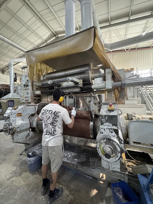 Behind the scenes at a Portuguese footwear factory.