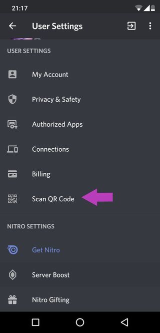 Discord app on Android