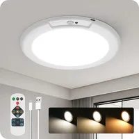 Goebleson Rechargeable motion sensor ceiling light with remote