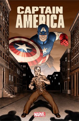 Captain America #1 cover art