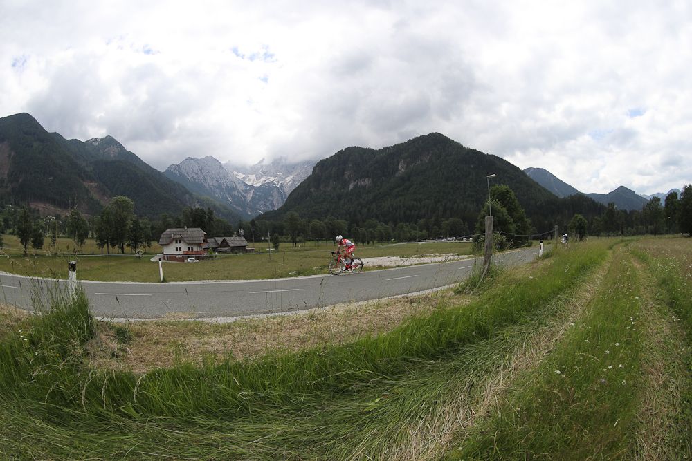 Scenery along the route of stage 4 at Tour de Slovenie