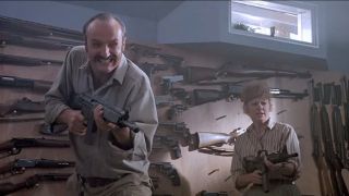 Michael Gross and Reba McEntire in Tremors