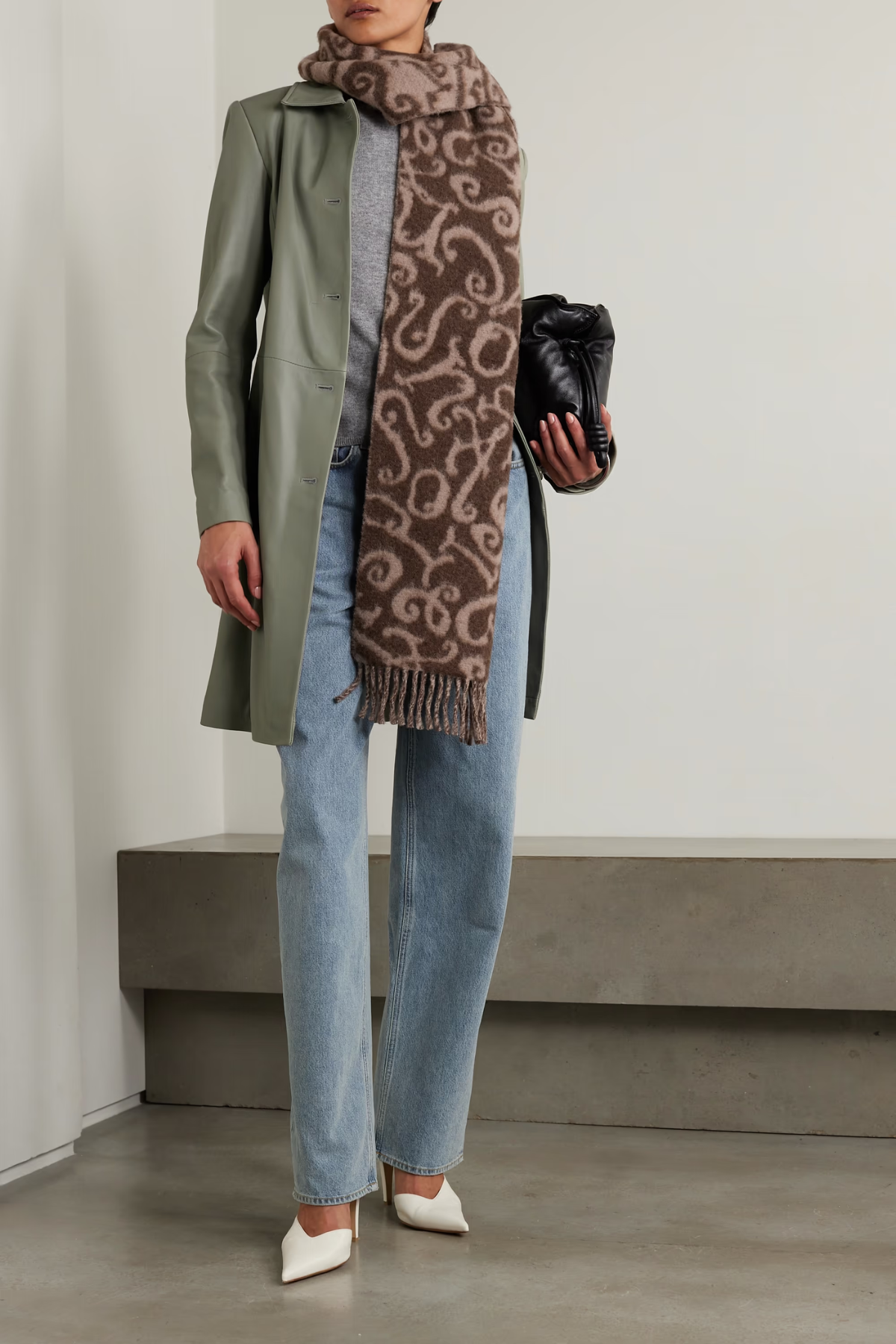 LOULOU STUDIO Uvon leather trench coat